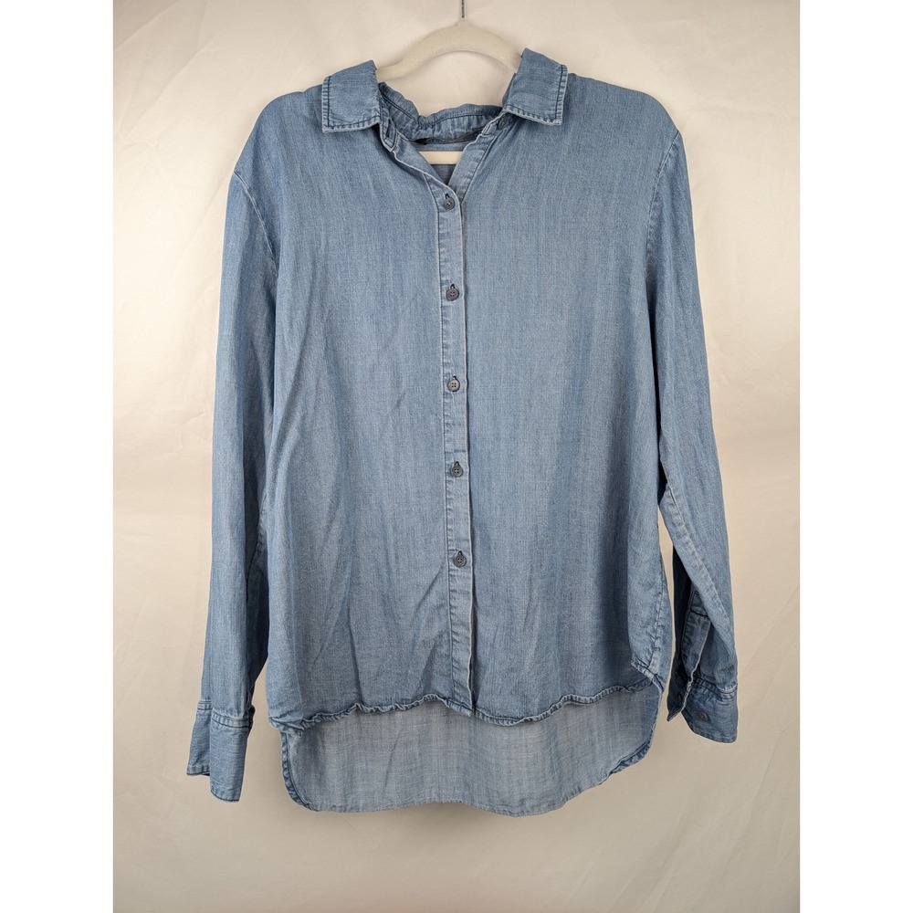 Peruvian Connection Denim Chambray Button Shirt L… - image 2